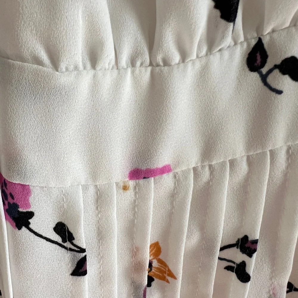 Madewell White Floral Midi Dress - Picture 4 of 6